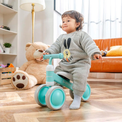 Official Tykebike® Toddler Ride on Toy | Baby & Toddler Balance Bike | Easy Glide Wheels & Safer Toddler Bicycle Steering | Indoor/Outdoor Alternative to Baby Walkers for Boys & Girls | Teal